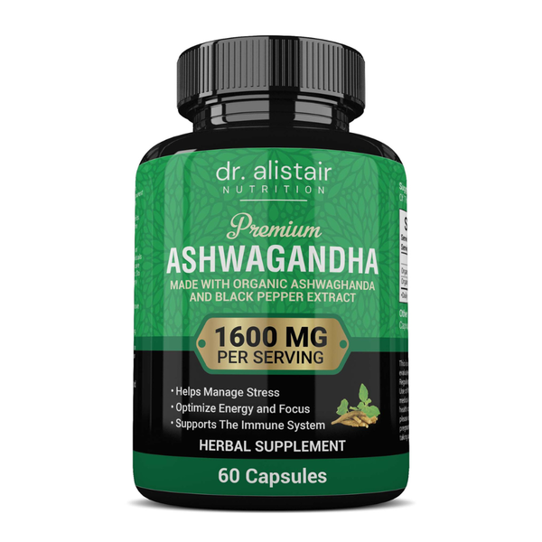 Dr Alistair Nutrition Premium Ashwagandha 1600mg Capsules