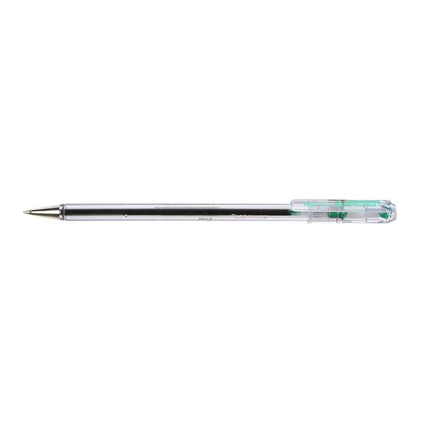 Pentel Superb Ballpoint Pen Fine Point Green X6 image