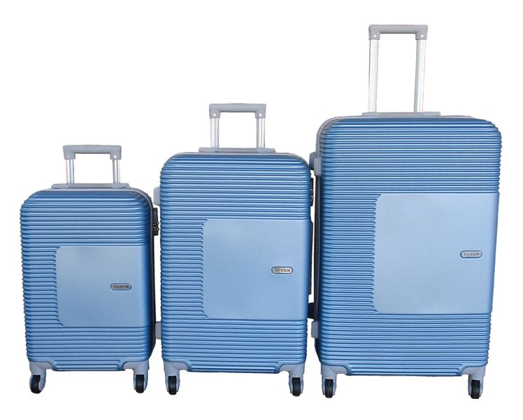 TOUGH ABS Light Blue 3-Piece Luggage Set with Spinner Wheels
