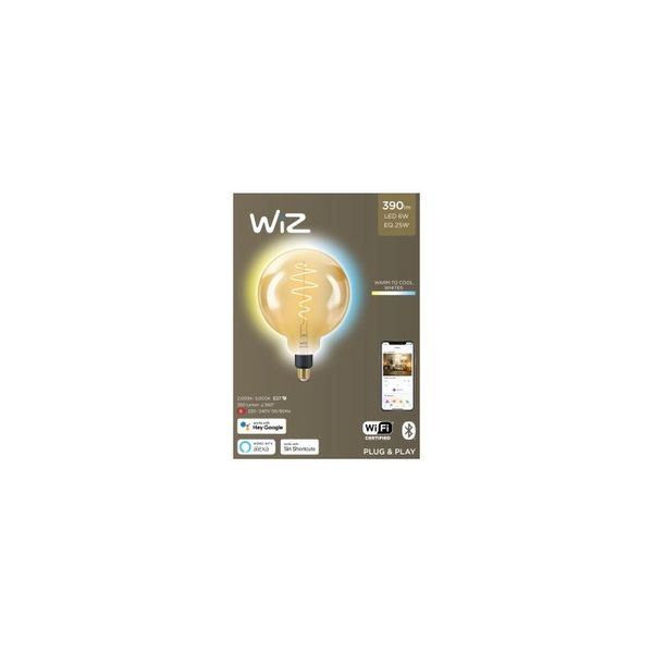 WiZ Smart LED G200 Globe Bulb E27 Ambient Tunable White Wi-Fi &amp; Bluetooth