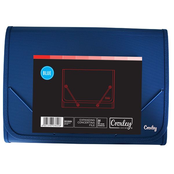 Croxley Expanding File A4 - Blue