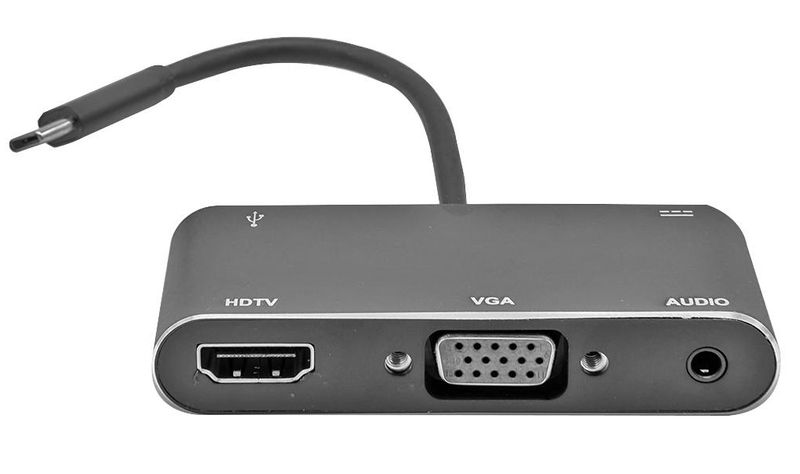 Portable Type-C To HDMI/VGA Adapter Hub PB