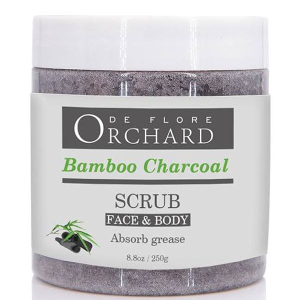 De Flore Orchard Bamboo Charcoal Face &amp; Body Scrub