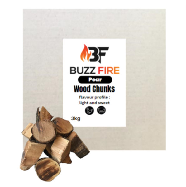 Pear Wood Smoking chunks - 3kg