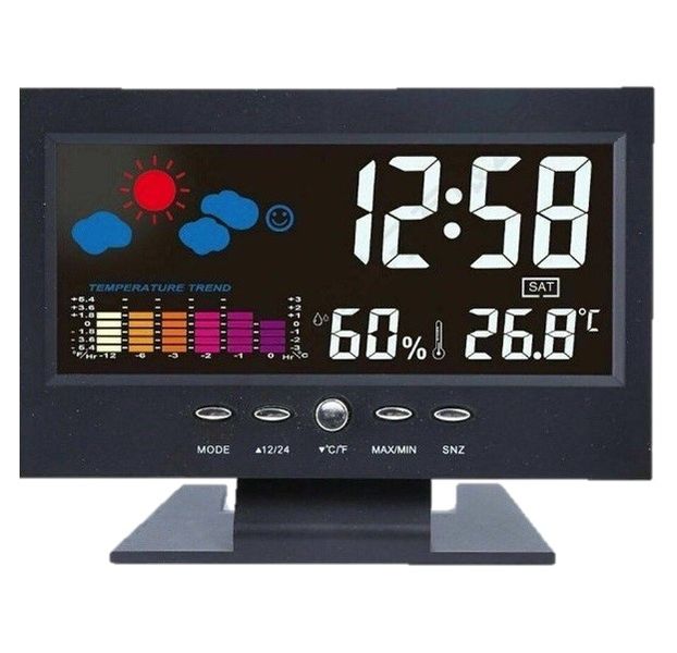 Colour Screen Weather Forecast Temperature Humidity Calendar Alarm Clock