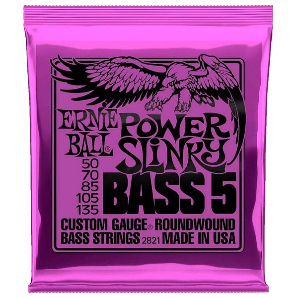 Ernie Ball 2821 - Power Slinky 5-String Bass Strings