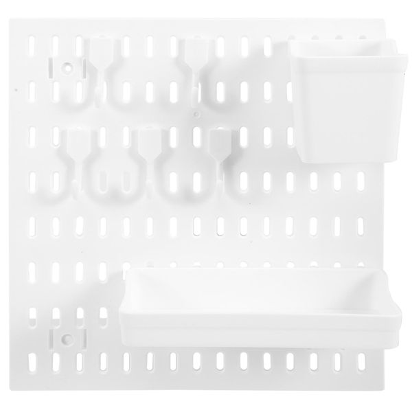 Wall Mounted Shelves Pegboard Storage Organization &amp; Display Board