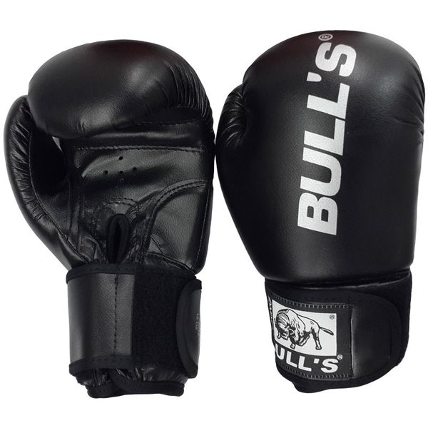 Bulls Boxing Gloves Black - PVC
