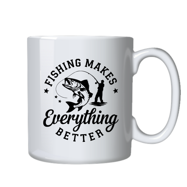 Fishing Makes Better Ideal Dad Birthday Christmas Gift Mug FishermanCup 402