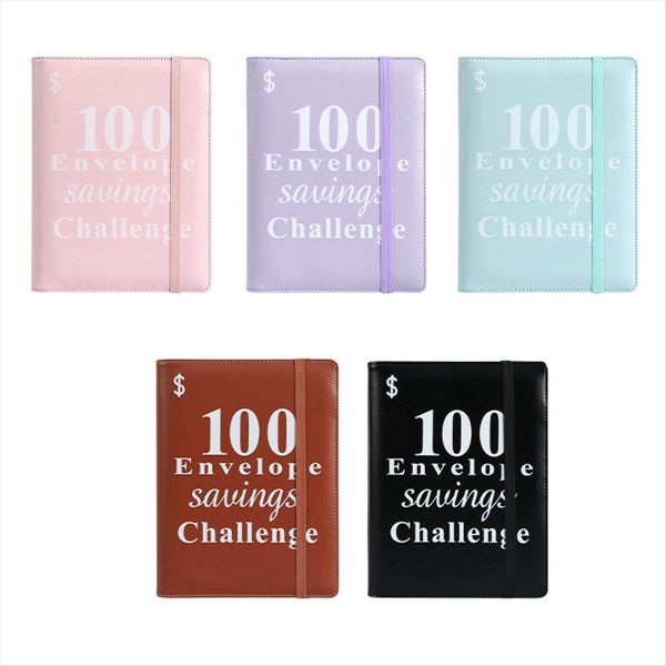 100 Envelope Money Saving Challenge Binder, Reusable A5 Money Budget Binder
