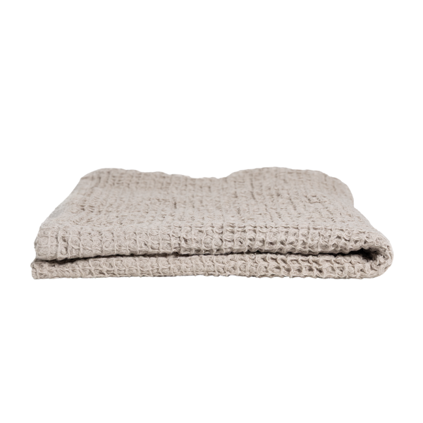 Con Amore - 100% Cotton Waffle Hand Towel - Stone