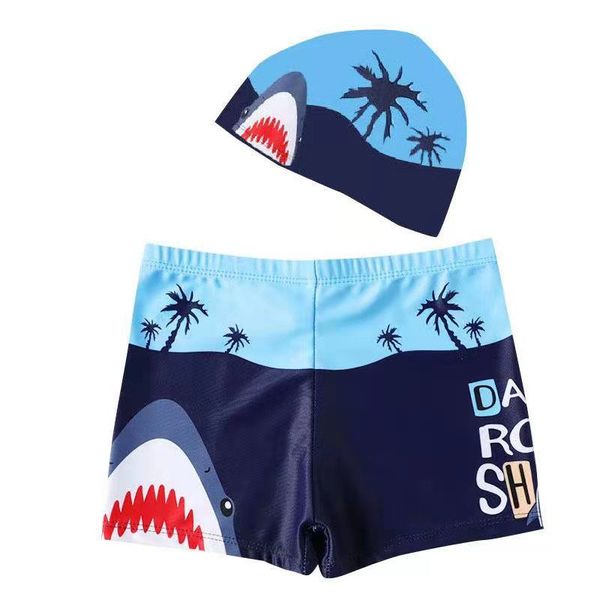 Boys Swimming Costume 2 Set - Light Blue/Navy Blue