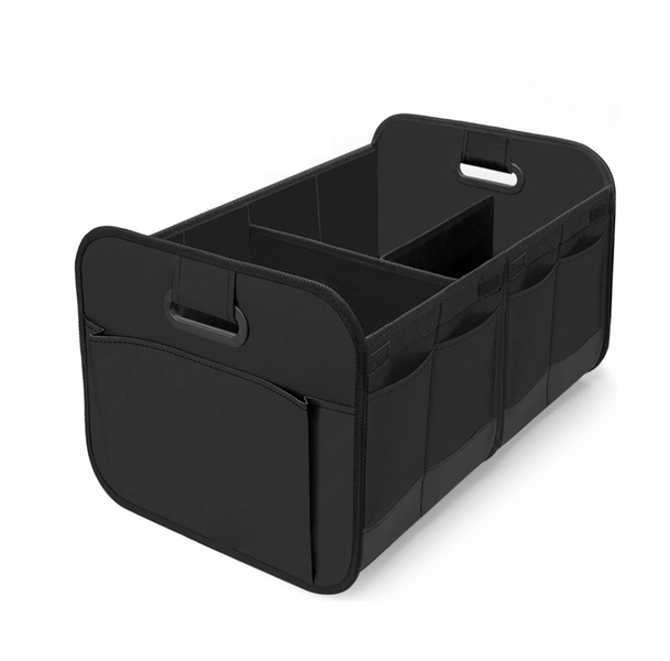 66L Organiser for Car Boot Foldable Storage Trunk Organizer -Black