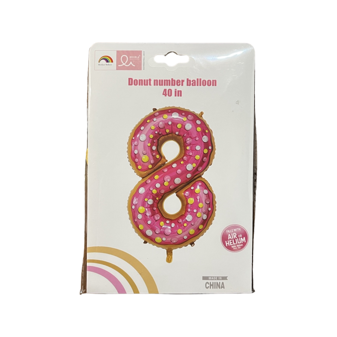 Balloon Number 8 Helium Donut Balloon Buy Online in South Africa