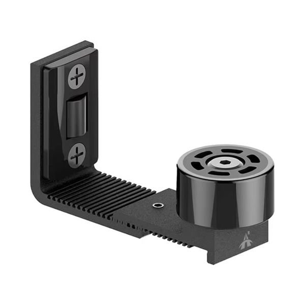 ALANES Adjustable Wall Mount Flush Sawtooth Design Barn Door Floor Guide