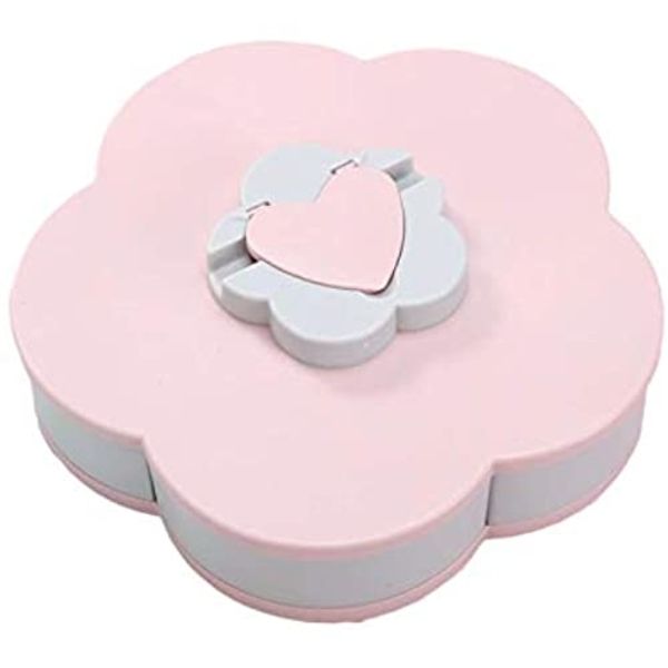 Candy Dish, Rotating Snack Tray, Double-Deck Snack -Pink