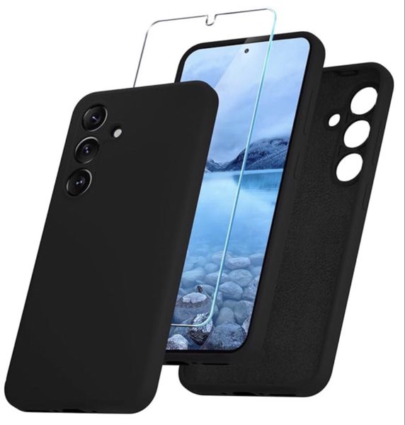 Cover Compatible with Samsung Galaxy S24 - Silicone Case And Screen Protector