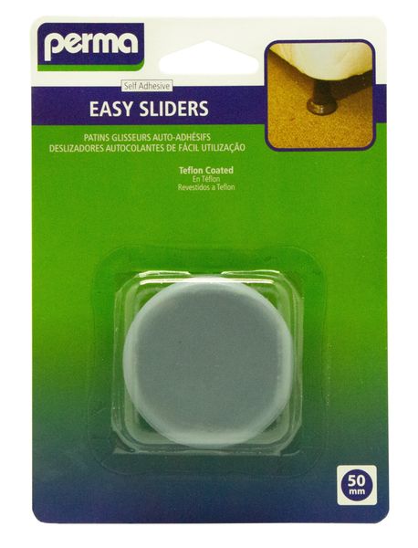 Perma Adhesive Easy Sliders Round - 2 x 50mm