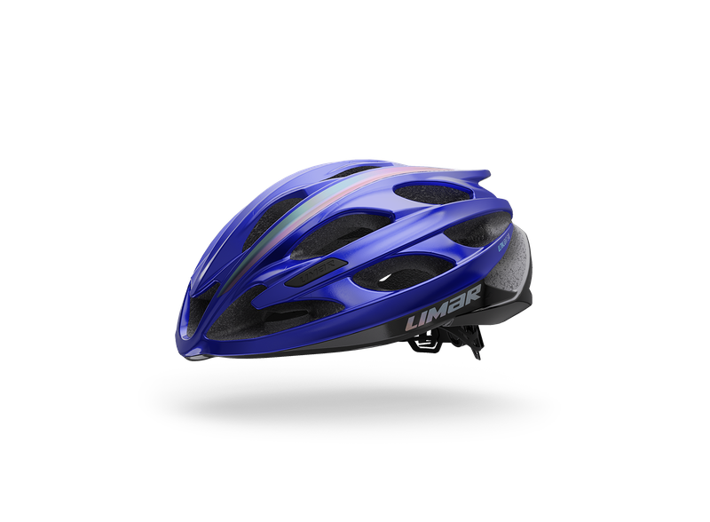 Limar - Ultralight Evo Iridescent Cycling Helmet with LED Light - Blue