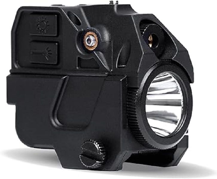 Rechargeable Weaponlight with Green Beam Compact Tactical Flashlight