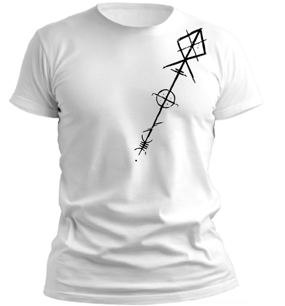PepperSt White T-Shirt – Norse Mark Of Fenrir