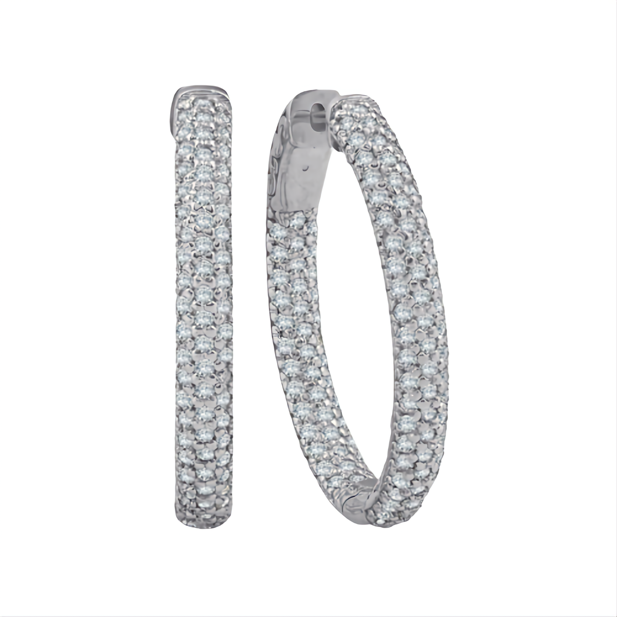 Silver Zircon Hoop Earrings | Shop Today. Get it Tomorrow! | takealot.com