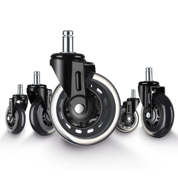 5 Pcs Silent Roller Casters Replacement Casters Heavy Office Chair Wheel