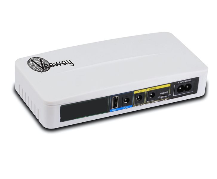Veeway 18W 10000mAh Mini UPS - Wifi , Fiber Router , CCTV Back Up Power