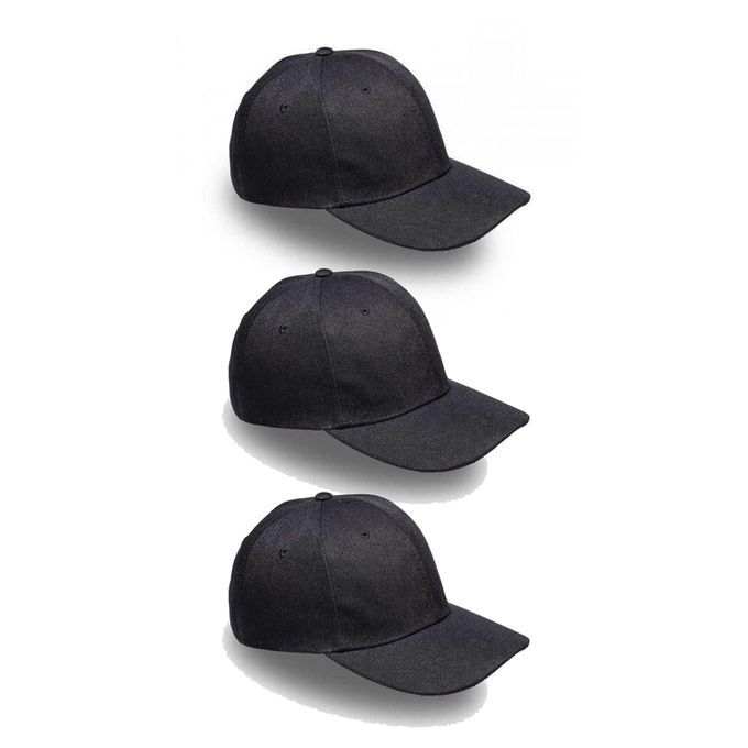 unisex-6-panel-polyester-baseball-caps-3-pack-black-shop-today