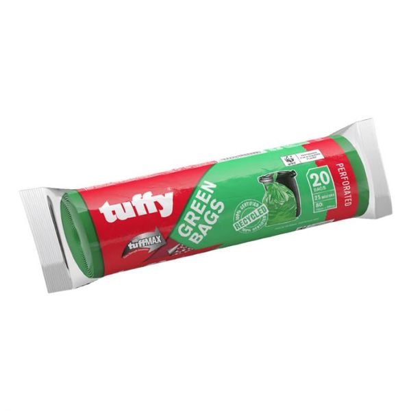 Tuffy - Green Bag On Roll 20'S - 25X20