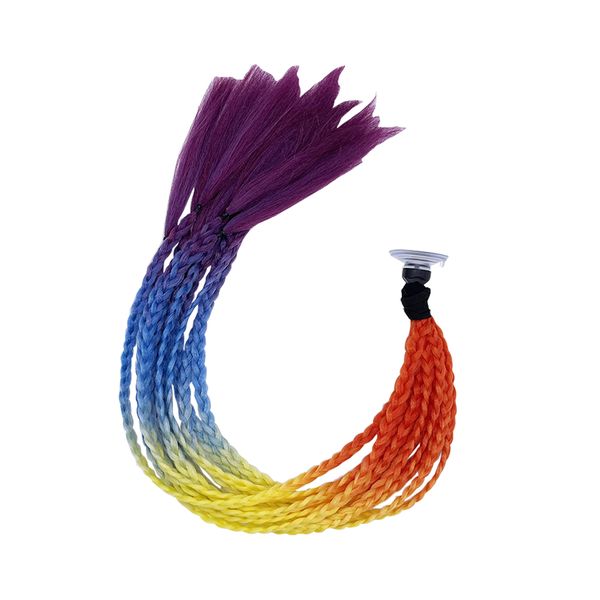 Helmet Pigtail Helmet Hair Decoration Punk Style Helmet Braids