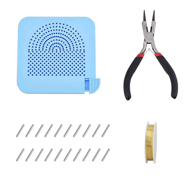 Jewelry Wire Shaping Jig Kit Jewelry Beading Copper Wire Blue