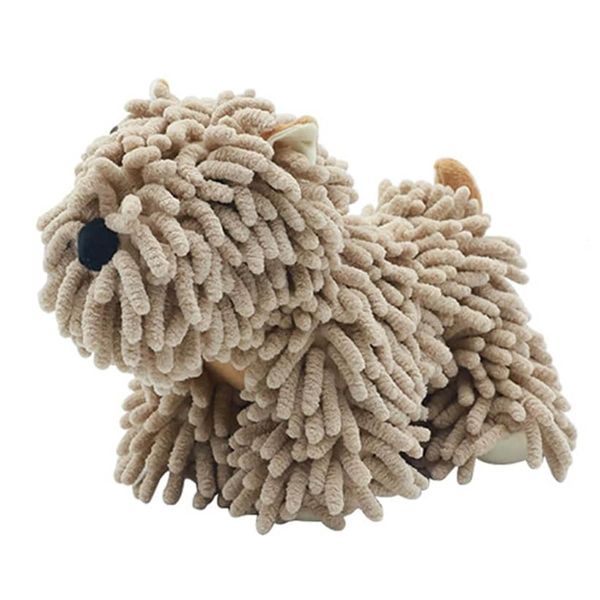 Cute Puppy Chenille Hand Towel, Puppy Shape Fuzzy Ball Hand Towel
