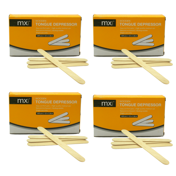 Tongue Depressors 100's - 4 Boxes