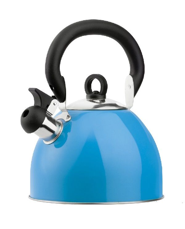 Stainless Steel Whistling Kettle 2.5Ltr. Light Blue Shop Today. Get