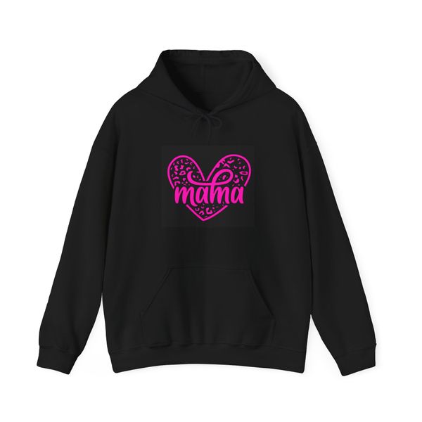 Mama Pink Leopard Print Hoodie