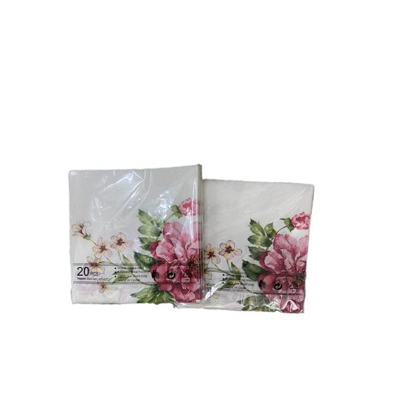 Floral Printed Paper Serviettes[100]
