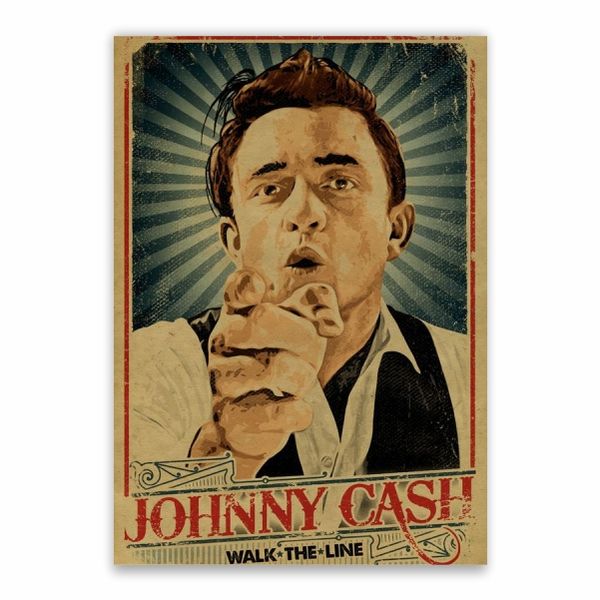Johnny Cash Walk The Line Poster - A1