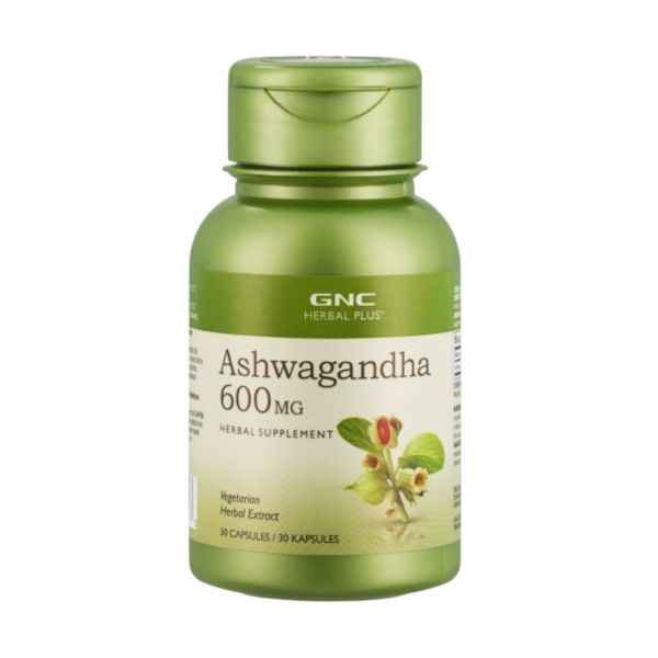 GNC Herbal Plus Ashwagandha 600mg Clinical Strength - 30 Capsules