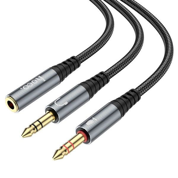 2 in1 3.5mm Audio Cable Female to Dual Male Splitter 25cm-UPA21 -2 Pack