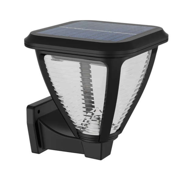 Philips Vapora Solar Wall Light Outdoor 2700K IP44 Black
