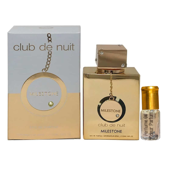 Club De Nuit Milestone (Armaf) 105ml EDP with Complimentary Oil By Odeur Parfum