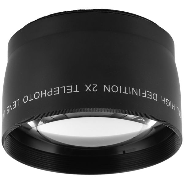 Camera 2X Telephoto Lens 55mm Optical Glass With Filter
