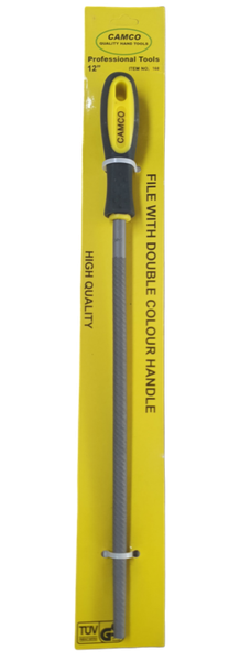 Camco ROUND File 2nd CUT With Handle - (300mm)