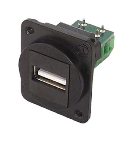 Tuk (KUA2BKDPM) USB Connector, USB Type A, USB 2.0, Receptacle