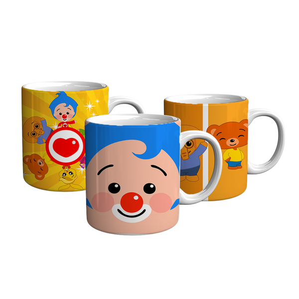 Plim Plim Crew Printed 3 Coffee Mugs