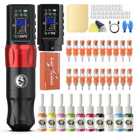 Wireless Tattoo Kit With Dot & Jump-Start Mode,Memory,Timer-15 cm