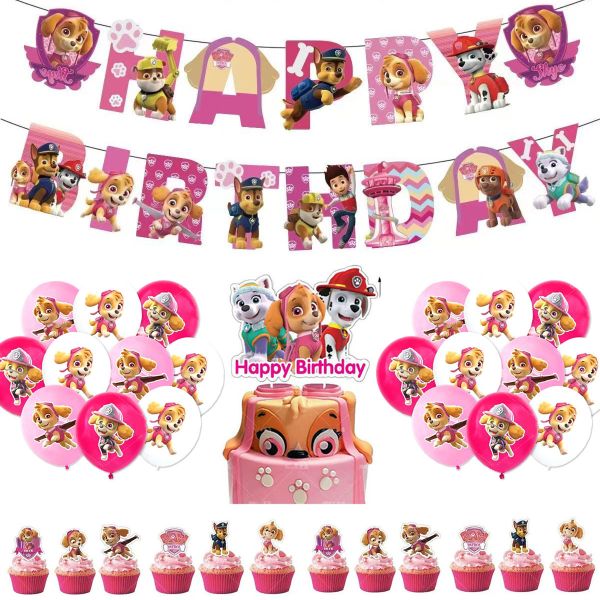 Birthday Party Flag Banner Balloon Cake Flag Stuffing Outfit