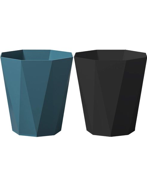 Small Bathroom Trash Can 2 Pack Garbage Can 1.8 Gallon Waste Basket