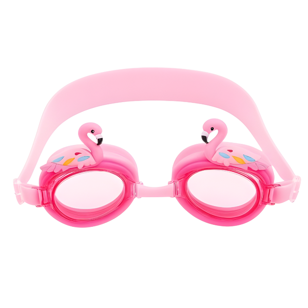 Swan Princess Frame Anti-Fog Swimming Goggles - Pink